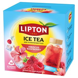 Lipton 10 x 3.5g Hibiscus Raspberry Pyramid Ice Tea Bags - gallery image 2