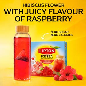 Lipton 10 x 3.5g Hibiscus Raspberry Pyramid Ice Tea Bags - gallery image 3