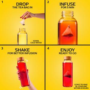 Lipton 10 x 3.5g Hibiscus Raspberry Pyramid Ice Tea Bags - gallery image 4