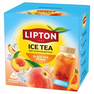 Lipton Black Tea 10 x 3.5g Peach Pyramid Ice Tea Bags - gallery image 2