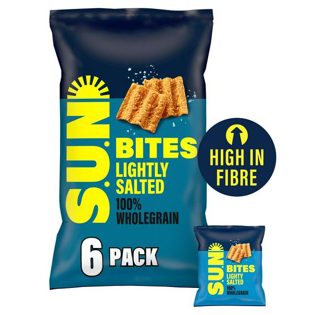 Sun Bites 6 x 25g Lightly Salted Wholegrain Snacks Multipack Crisps - gallery image 1