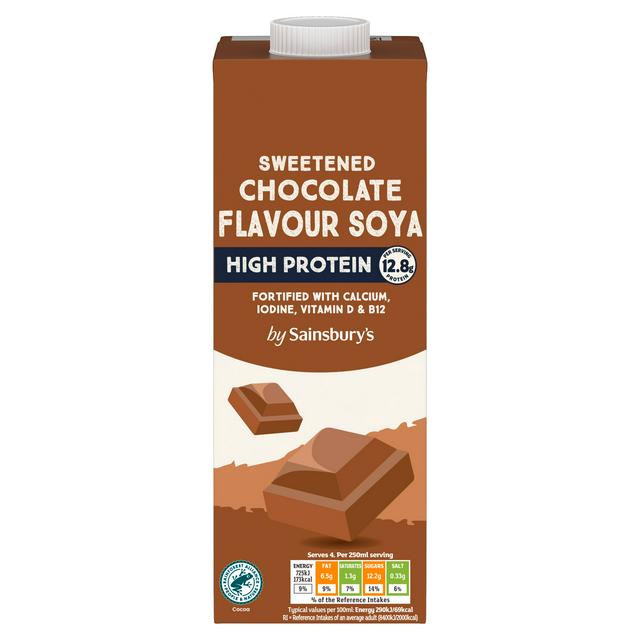 Sainsbury's 1L Sweetened Chocolate Flavour Soya Drink - gallery image 1