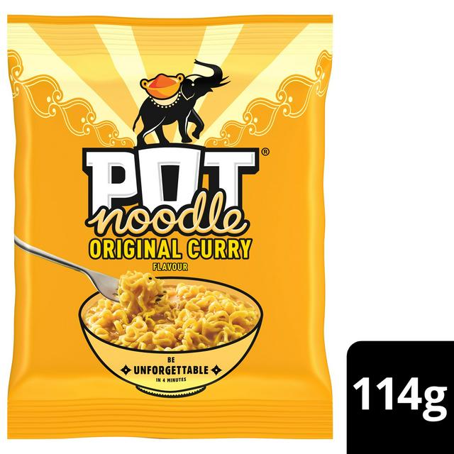 Pot Noodle 114g Original Curry Instant Block Noodles - gallery image 1
