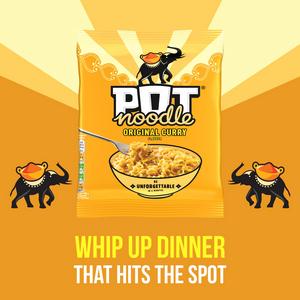 Pot Noodle 114g Original Curry Instant Block Noodles - gallery image 5