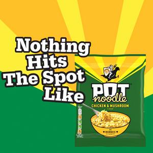 Pot Noodle 112g Chicken & Mushroom Instant Block Noodles - gallery image 3