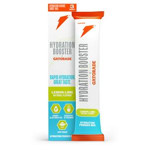Gatorade Hydration Booster 3 x 13.5g Lemon Lime Mix Powder Sachets