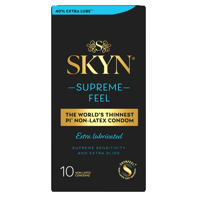Skyn 10 x Supreme Feel Extra Lubricated Non Latex Condoms - gallery image 1