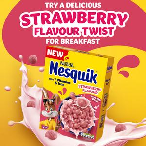 Nestle Nesquik 310g Strawberry Flavoured Breakfast Cereal - gallery image 6