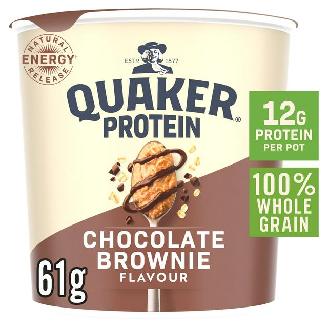 Quaker Oats 61g High Protein Chocolate Brownie Porridge Pot - gallery image 1