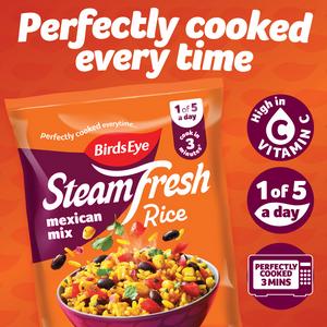 Birds Eye 2 x 380g Steamfresh Mexican Mix Microwave Rice Steam Bags - gallery image 2