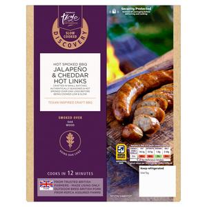 Sainsbury's Taste the Difference Discovery Hot Smoked BBQ Jalapeño & Cheddar Hot Links 270g