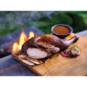 Sainsbury's Discovery 785g Slow Cooked Hot Smoked BBQ Half Chicken, Taste the Difference - gallery image 2