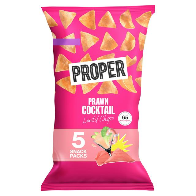 Proper 5 x 14g Prawn Cocktail Multipack Lentil Chips - gallery image 1