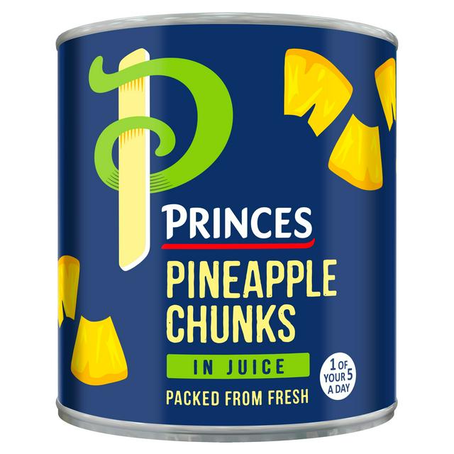 Princes 432g Pineapple Chunks in Juice Canned Fruit - gallery image 1