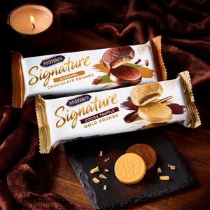 McVitie's Signature 109g Cocoa Truffle Gold Rounds Biscuits - gallery image 3