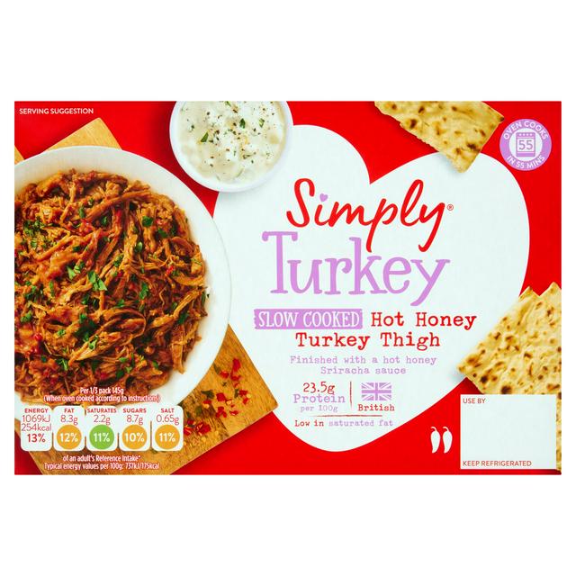 Simply 592g Hot Honey Slow Cooked Turkey Thigh - gallery image 1