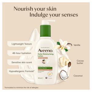 Aveeno Daily Comforting Cocoa Vanilla Moisturising Lotion 300ml - gallery image 5