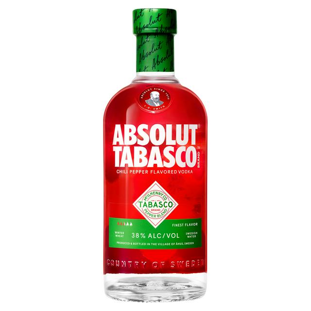 Absolut 70cl Tabasco Chili Pepper Flavoured Vodka Bottle - gallery image 1