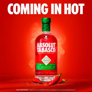 Absolut 70cl Tabasco Chili Pepper Flavoured Vodka Bottle - gallery image 2