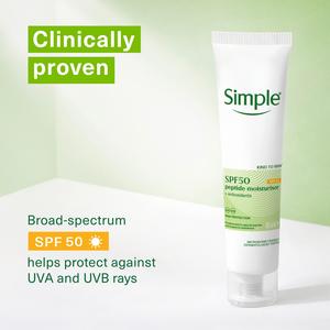 Simple Kind to Skin 40ml SPF 50 Peptide Moisturiser - gallery image 4