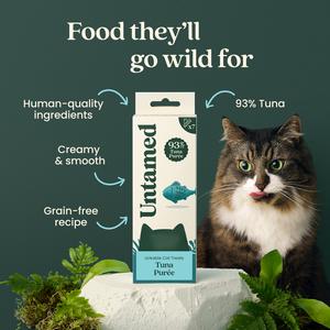 Untamed 7 x 15g Tuna Puree Lickable Cat Treats - gallery image 2