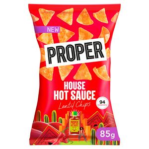 Proper 85g Hot Sauce House Lentil Chips