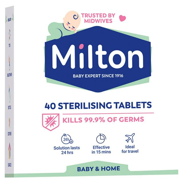 Milton 40 x Sterilising Tablets 160g - gallery image 1