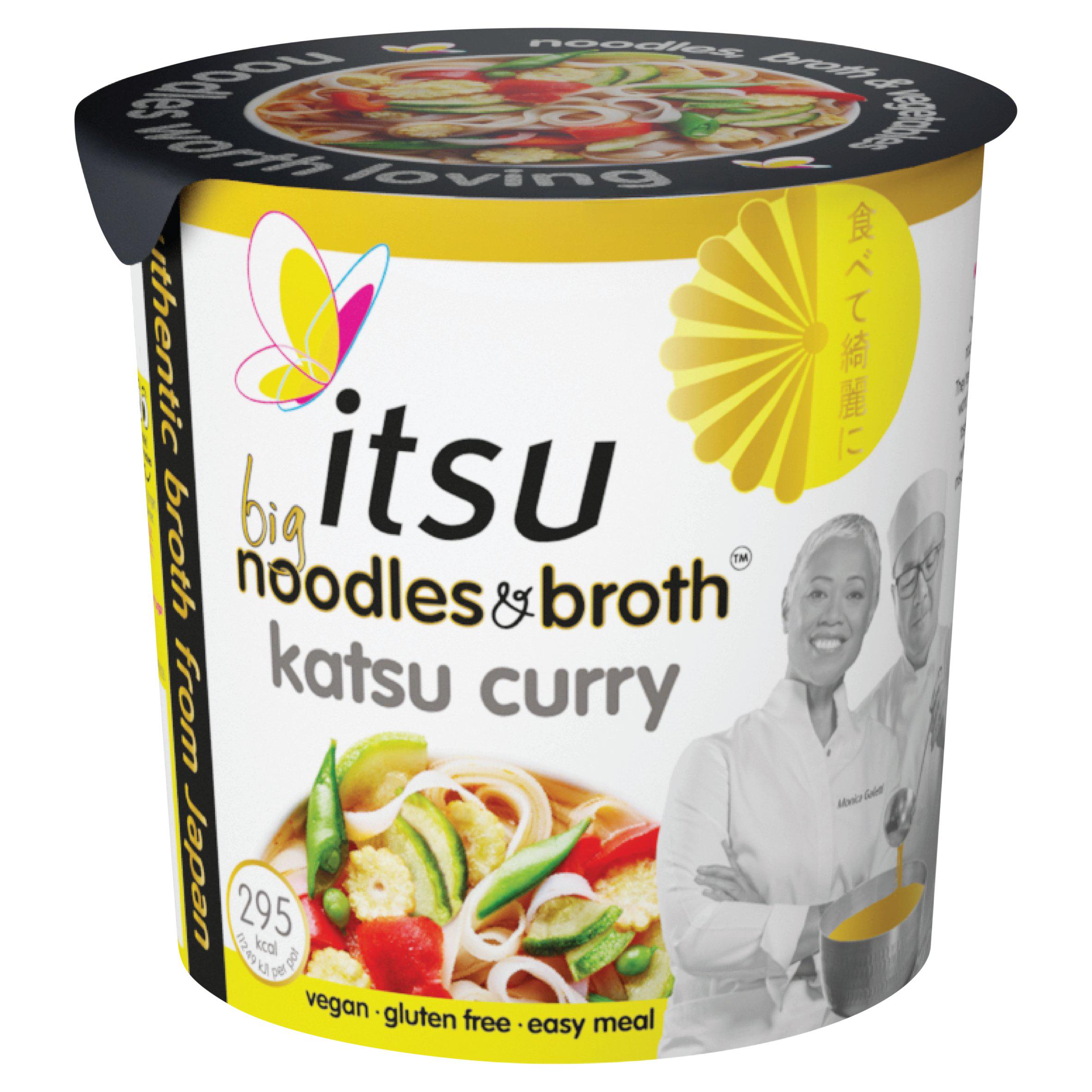 itsu 93g Big Instant Noodles & Broth Katsu Curry (All flavours)