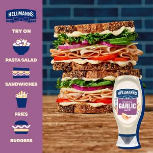 Hellmann's 430ml Roasted Garlic Mayonnaise Sauce - gallery image 3