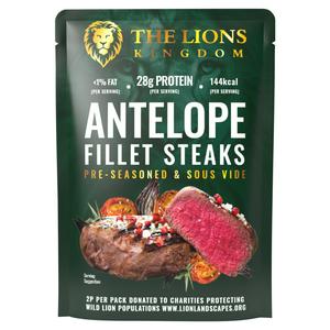 The Lions Kingdom 100 Day Age 2 Ostrich Fillet Steaks In Marinade