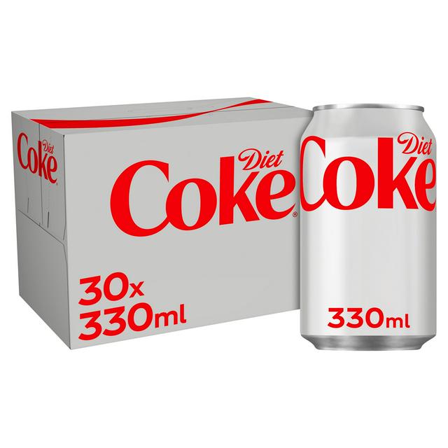 Diet Coke Cola 30 x 330ml Cans - gallery image 1