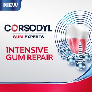 Corsodyl 75ml Advanced + Intensive Gum Repair White & Polish Toothpaste - gallery image 2