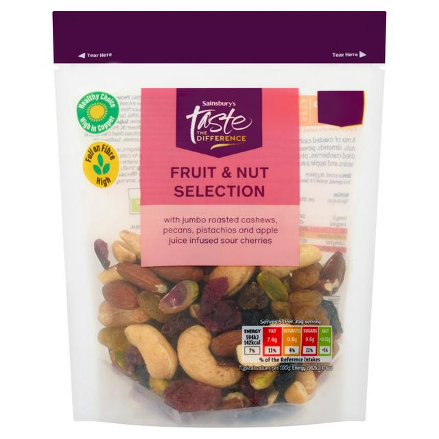Sainsbury's 150g Fruit & Nut Selection, Taste the Difference - gallery image 1