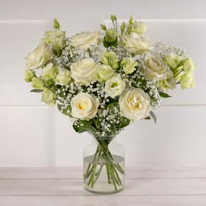 The Lisianthus Bouquet Peach Flowers