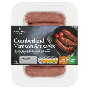 Highland Game 300g Cumberland Venison Sausages