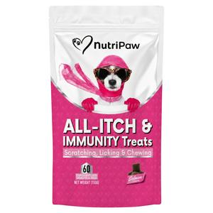 NutriPaw 60 x Salmon Flavor All Itch & Immunity Dog Treat Complementary Chews 150g