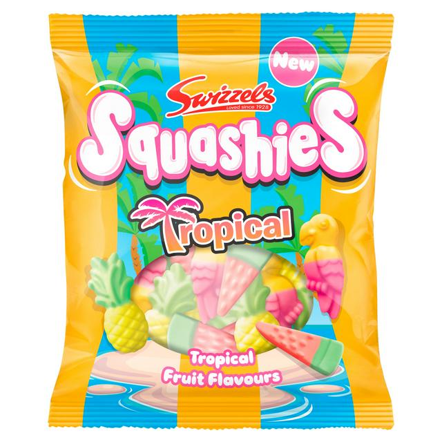 Swizzels 100g Tropical Fruit Flavours Squashies Sharing Bag - gallery image 1