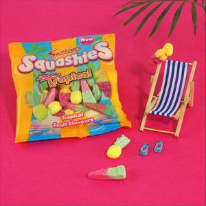 Swizzels 100g Tropical Fruit Flavours Squashies Sharing Bag - gallery image 3