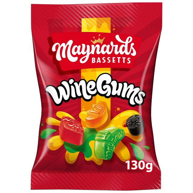 Maynards Bassetts 130g Wine Gums Sweets Bag - gallery image 1