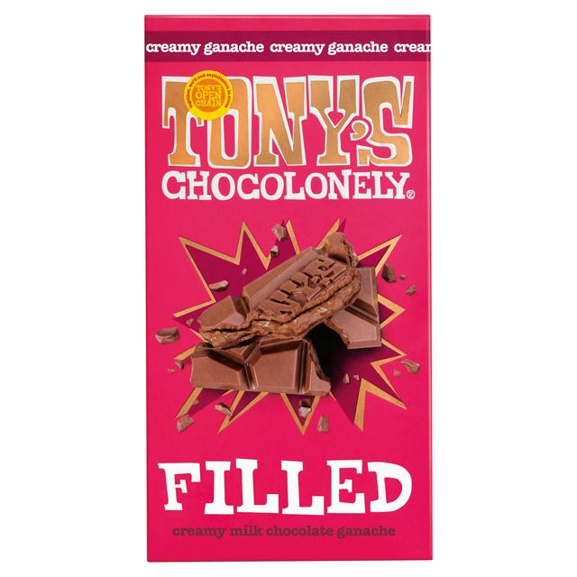 Tony's Chocolonely 127g Filled Creamy Milk Ganache Chocolate Bar - gallery image 1