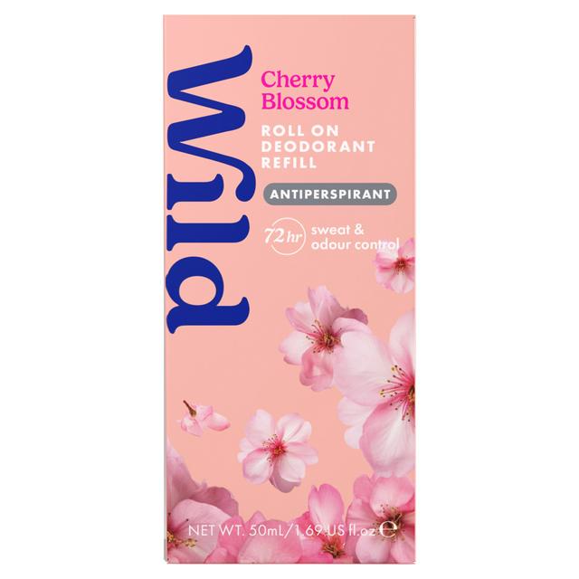 Wild 50ml Cherry Blossom Antiperspirant Roll on Deodorant - gallery image 1