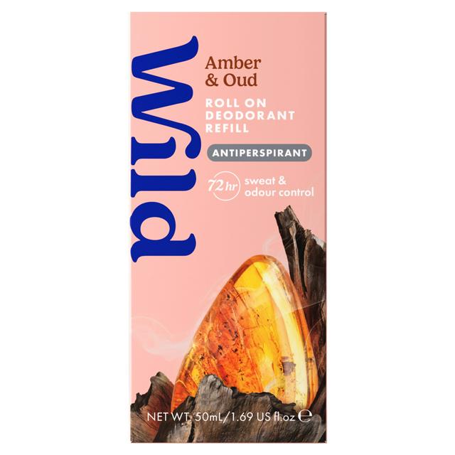 Wild 50ml Amber & Oud Antiperspirant Roll on Deodorant Refill - gallery image 1