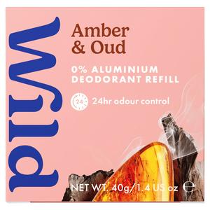 Wild Amber & Oud Natural Deodorant Refill