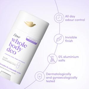 Dove 75ml Lavender & Camomile Whole Body Stick Deodorant - gallery image 2