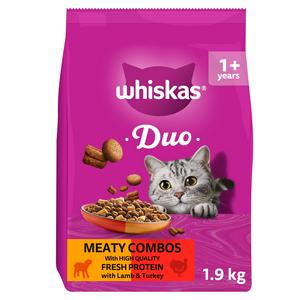 Whiskas 1+ Adult Dry Cat Food with Lamb