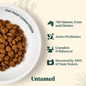 Untamed 800g Fish Feast Coated Kibble Cat Food - gallery image 3
