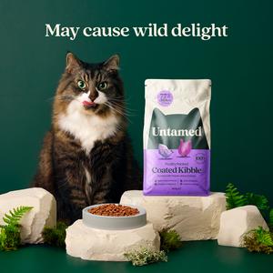 Untamed 800g 77% Chicken & Duck Poultry Packed Coated Kibble Cat Food - gallery image 6