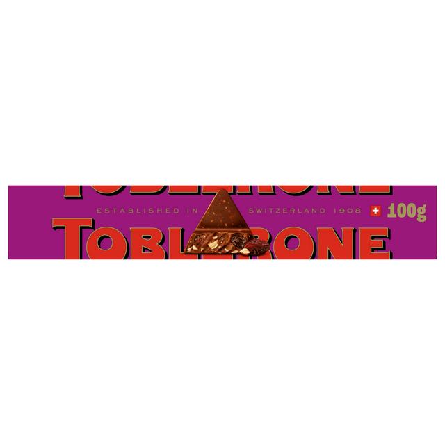 Toblerone 100g Milk with Fruit & Nuts Chocolate Tablet Bar - gallery image 1