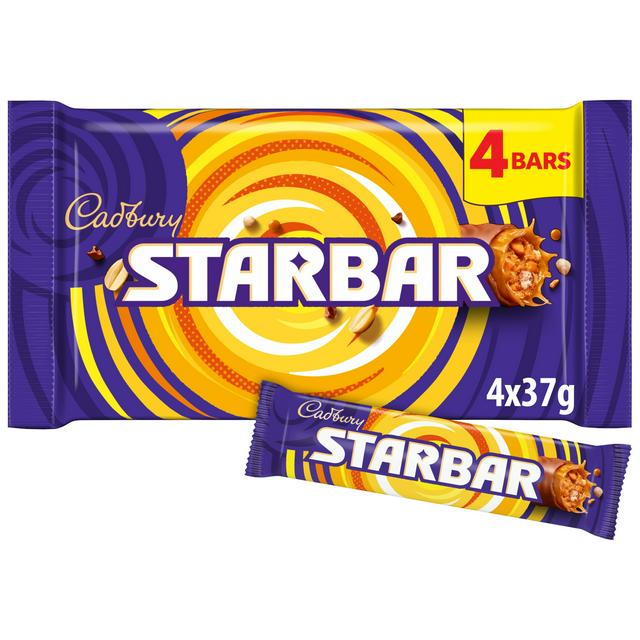 Cadbury Starbar 4 x 37g Multipack Chocolate Bars - gallery image 1