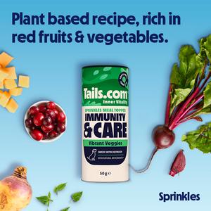Tails.com Inner Vitality 50g Immunity & Care Vibrant Veggies Sprinkles Meal Topper - gallery image 3